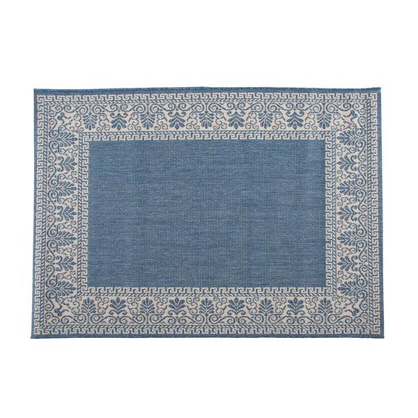 Plow & Hearth Veranda Border Indoor/Outdoor Rug 3'9"x 5'5"