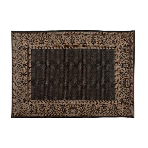 plow & hearth Veranda Border Indoor/Outdoor Rug 3'9"x 5'5"