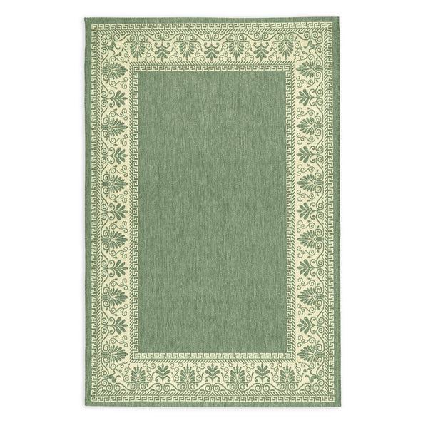 Plow & Hearth Veranda Border Indoor/Outdoor Rug 5'10"x 9'2"