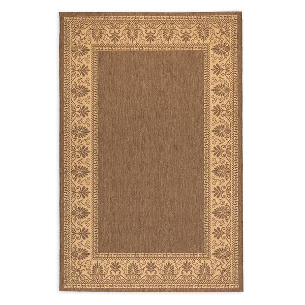Plow & Hearth Veranda Border Indoor/Outdoor Rug 5'3"x 7'6"