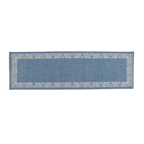 Plow & Hearth Veranda Border Indoor/Outdoor Runner 2'3"x 7'10"