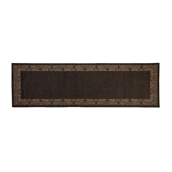 plow & hearth Veranda Border Indoor/Outdoor Runner 2'3"x 7'10"