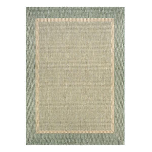 Plow & Hearth Veranda Framework Indoor/Outdoor Polypropylene Rug 7'9" X 10'9"