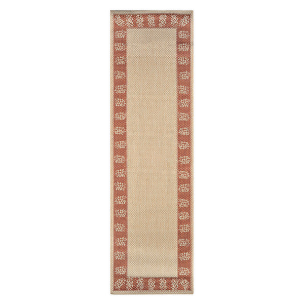 Plow & Hearth Veranda Pineapple Indoor/Outdoor Polypropylene Runner 2'3" X 11'9"