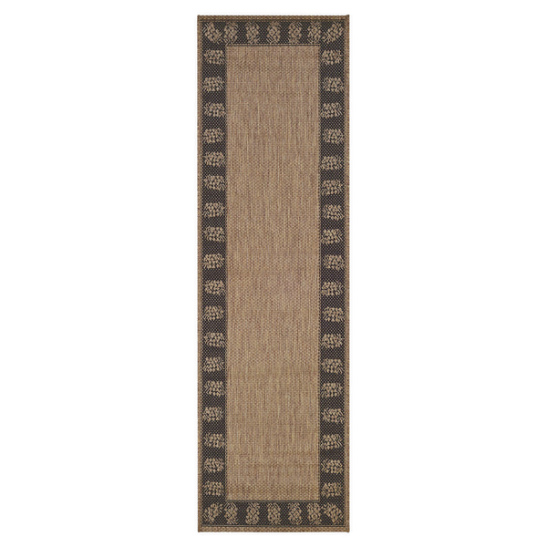 plow & hearth Veranda Pineapple Indoor/Outdoor Polypropylene Runner 2'3" x 11'9"
