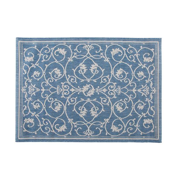 Plow & Hearth Veranda Scroll Indoor/Outdoor Rug 3'9"x 5'5"