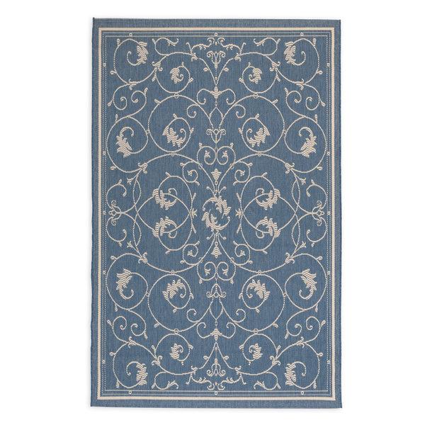 Plow & Hearth Veranda Scroll Indoor/Outdoor Rug 5'10"x 9'2"