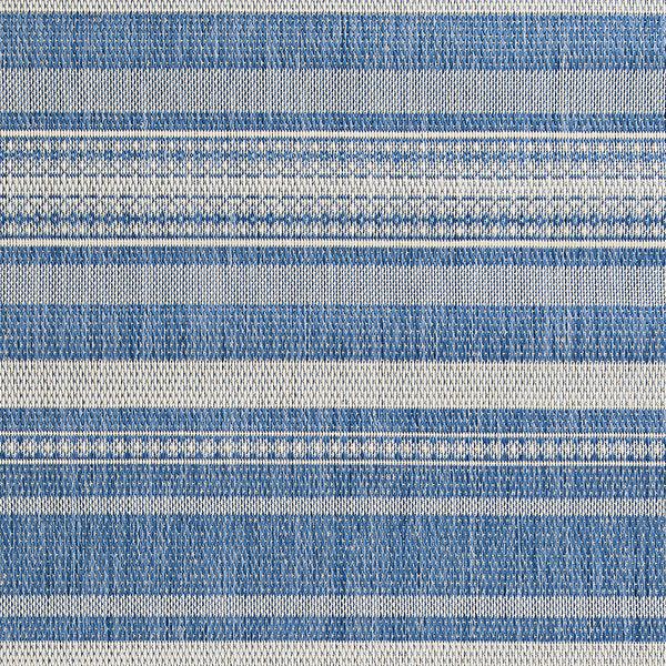 Plow & Hearth Veranda Striped Indoor/Outdoor Polypropylene Rug 3'9" X 5'5"