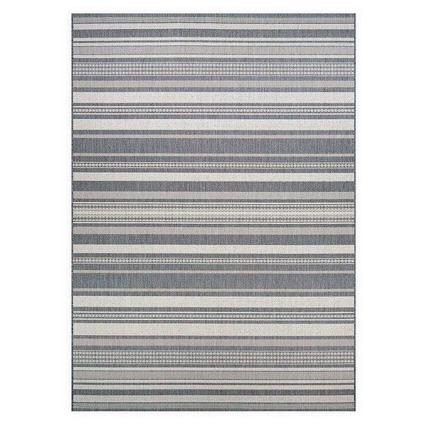 Plow & Hearth Veranda Striped Indoor/Outdoor Polypropylene Rug 5'10" X 9'2"