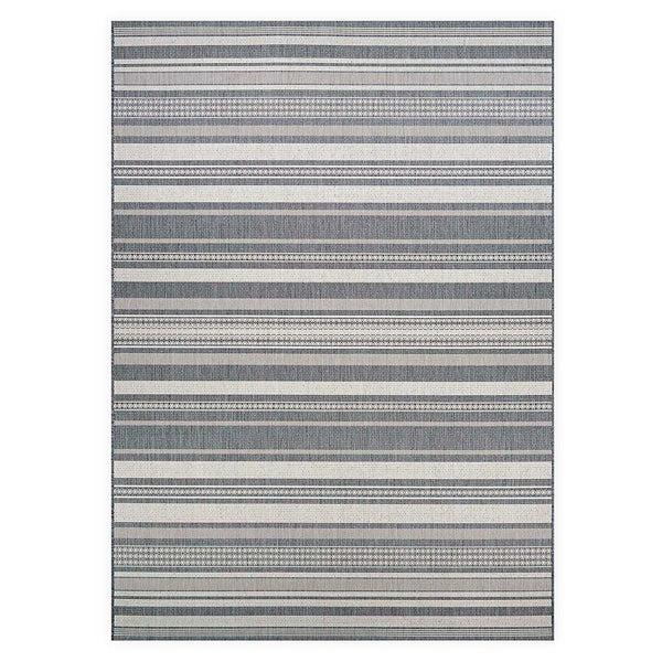 Plow & Hearth Veranda Striped Indoor/Outdoor Polypropylene Rug 5'3" X 7'6"
