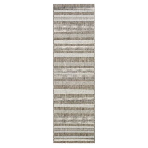 Plow & Hearth Veranda Striped Indoor/Outdoor Polypropylene Runner 2'3" X11'9"