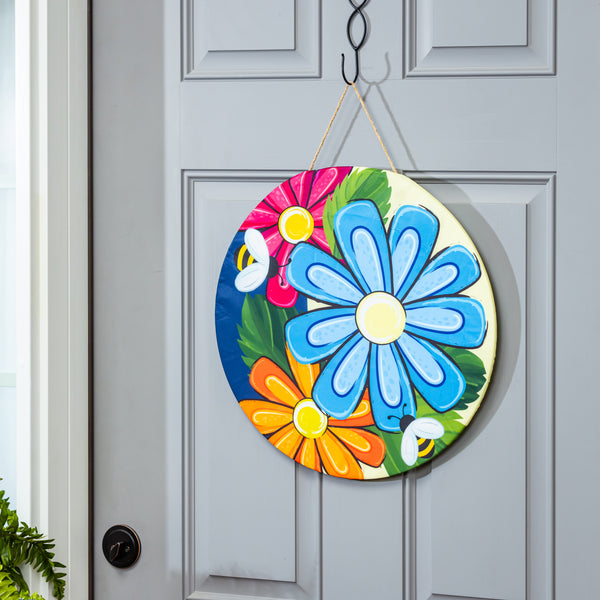 Plow & Hearth Vibrant Blooms And Holiday Cheer 4-Season Interchangeable Door Decor Set