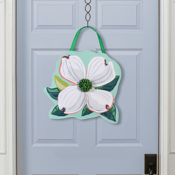 Plow & Hearth Vibrant Pansies & Dogwood Blossom Door Decor