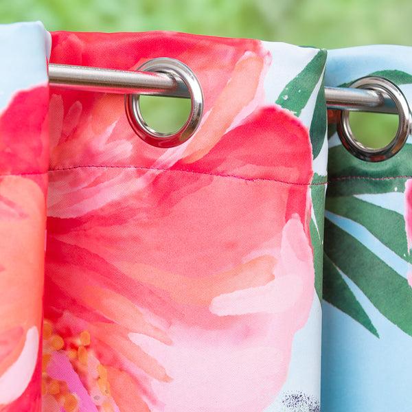 Plow & Hearth Vibrant Suede Outdoor Curtains Set Of 2