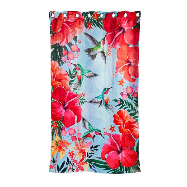 Plow & Hearth Vibrant Suede Outdoor Curtains Set Of 2