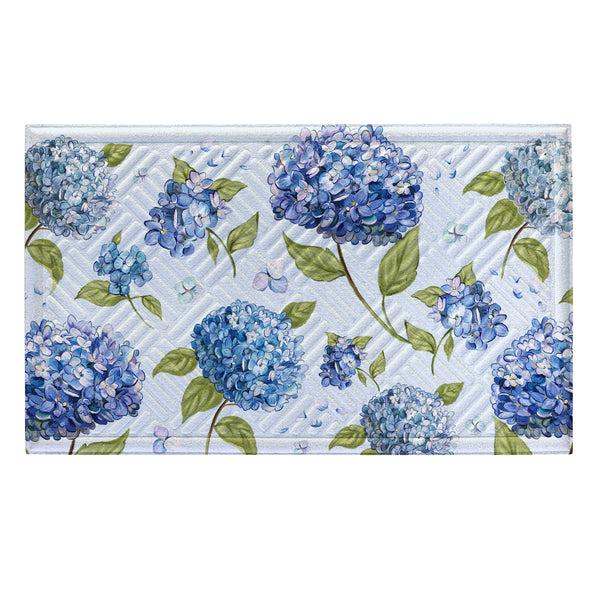 Plow & Hearth Vivastyle Embossed Mat Hydrangea Haven Bright