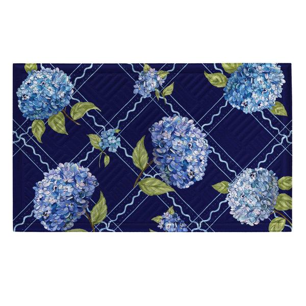 Plow & Hearth Vivastyle Embossed Mat Hydrangea Haven Lattice