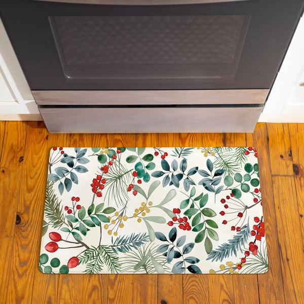 plow & hearth VivaStyle Festive Foliage Anti-Fatigue Mat 30"x18”