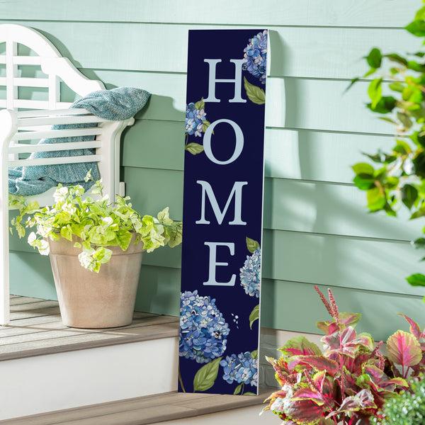 plow & hearth VivaStyle Garden Decor Porch Leaner Hydrangea Haven "HOME" 10.75" L x 46" H