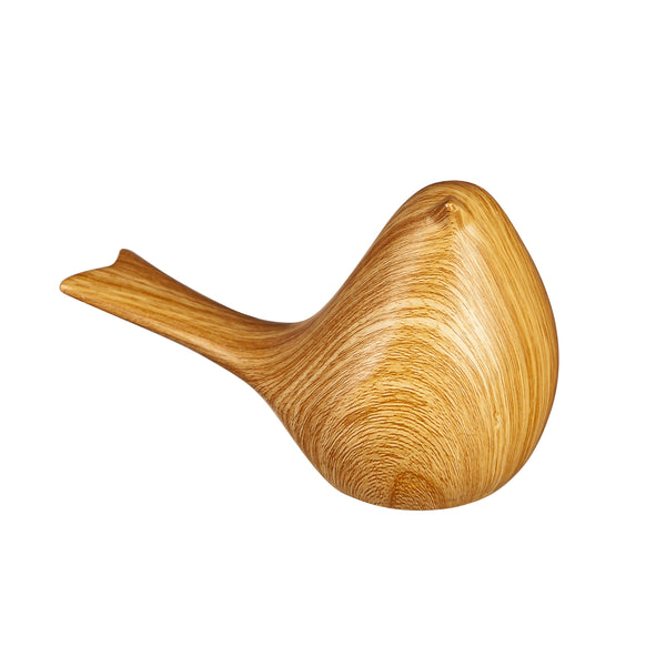 Plow & Hearth VivaStyle Garden Statue Ceramic Wood Look Bird Statue Set Of 2