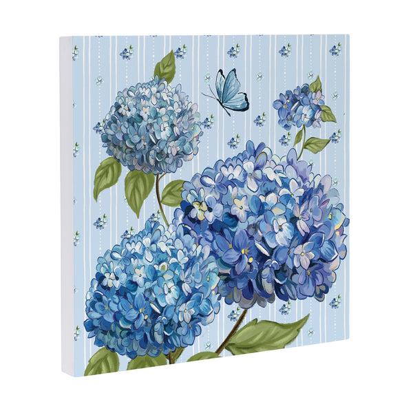Plow & Hearth VivaStyle Indoor Wall Decor Hydrangea Haven 12" L X 12" H
