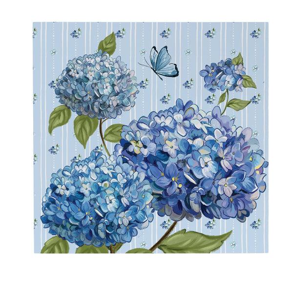 Plow & Hearth VivaStyle Indoor Wall Decor Hydrangea Haven 12" L X 12" H
