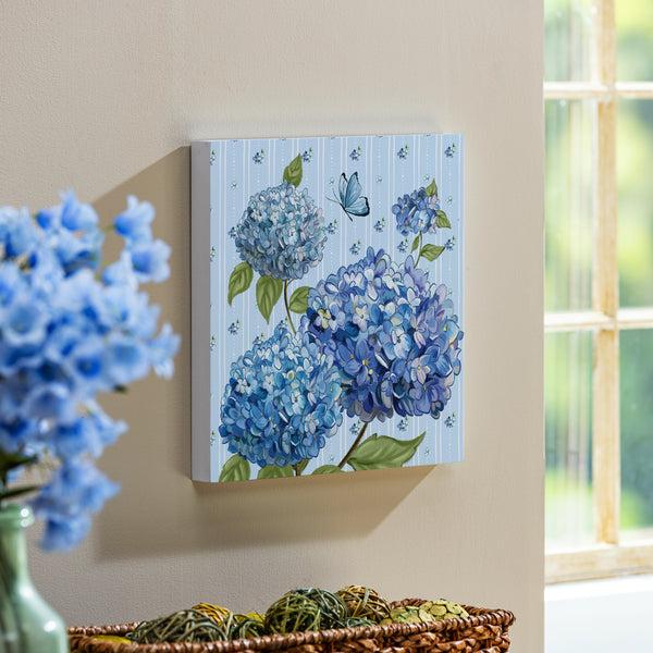 plow & hearth VivaStyle Indoor Wall Decor Hydrangea Haven 12" L x 12" H