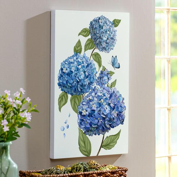 plow & hearth VivaStyle Indoor Wall Decor Hydrangea Haven 16" L x 24" H
