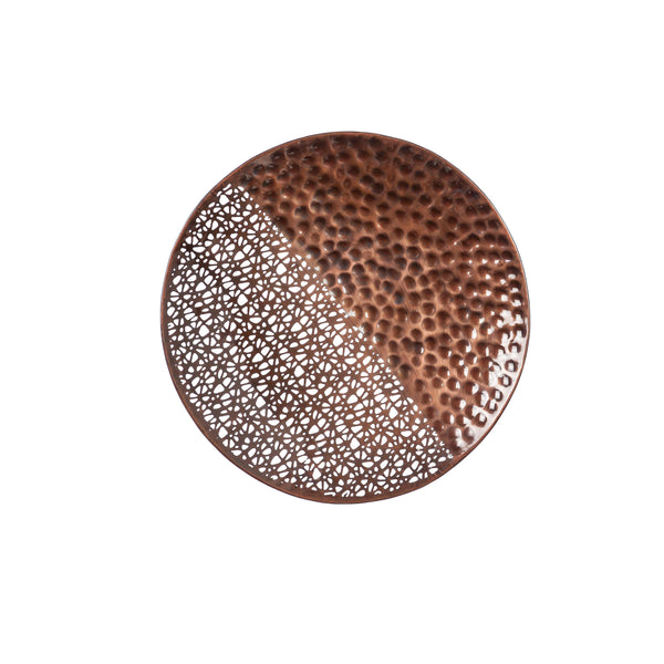 Plow & Hearth VivaStyle Indoor Wall Décor Metal Hammered Round Circles Set Of 4