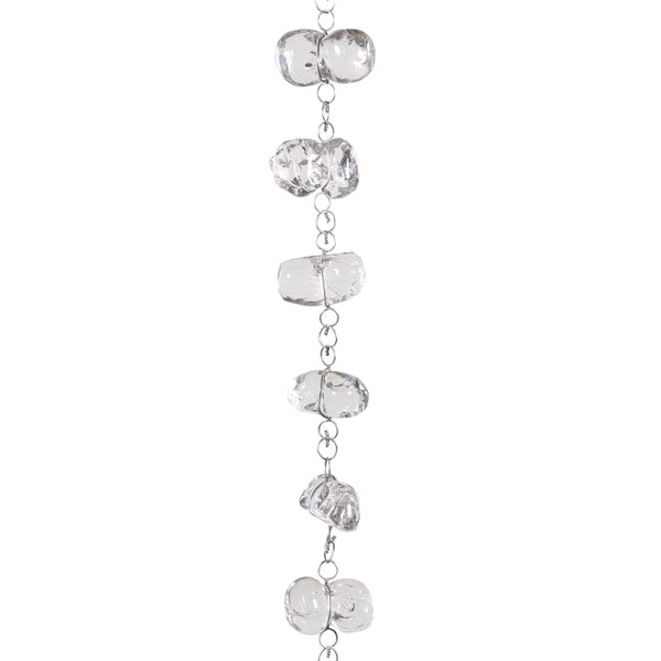 Plow & Hearth VivaStyle Rain Chain Glass Pebble Rain Chain 70" H