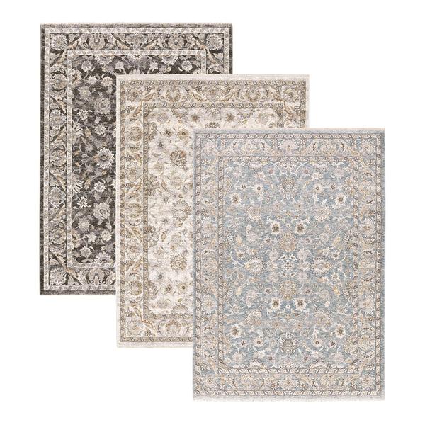 Plow & Hearth Wakefield Border Polyester Rug 5'3" X 7'6"