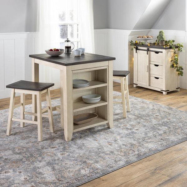 Plow & Hearth Wakefield Border Polyester Rug 7'10" X 10'10"