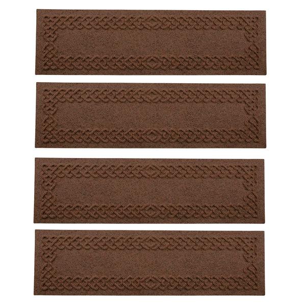 Plow & Hearth Waterhog Cable Weave Stair Tread Mats Set Of 4