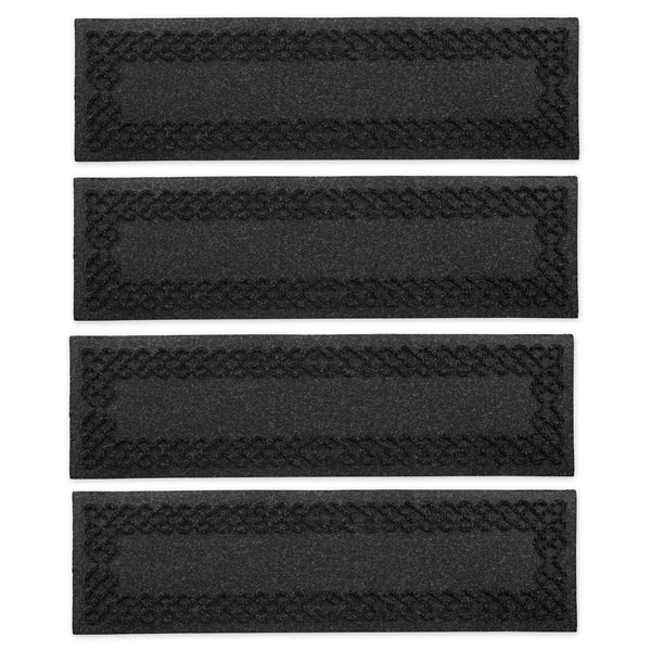 Plow & Hearth Waterhog Cable Weave Stair Tread Mats Set Of 4