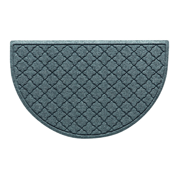 Plow & Hearth WaterHog Cordova 24"x39" Half Round Indoor Outdoor Doormat