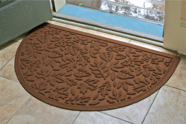 Plow & Hearth WaterHog Fall Day Indoor/Outdoor Half Round Door Mat 24"x39"