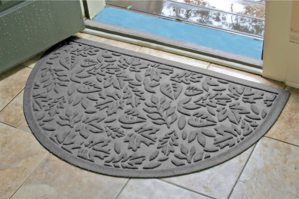 Plow & Hearth WaterHog Fall Day Indoor/Outdoor Half Round Door Mat 24"x39"
