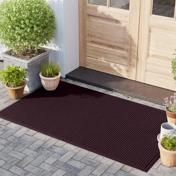 plow & hearth Waterhog Indoor/Outdoor Cubes Doormat 4' x 6'