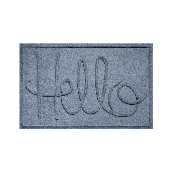 Plow & Hearth Waterhog Indoor/Outdoor Hello Doormat 2' X 3'