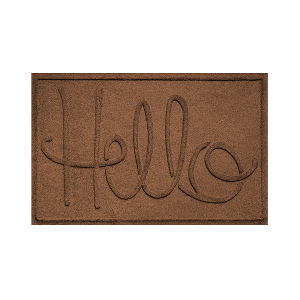 Plow & Hearth Waterhog Indoor/Outdoor Hello Doormat 2' X 3'