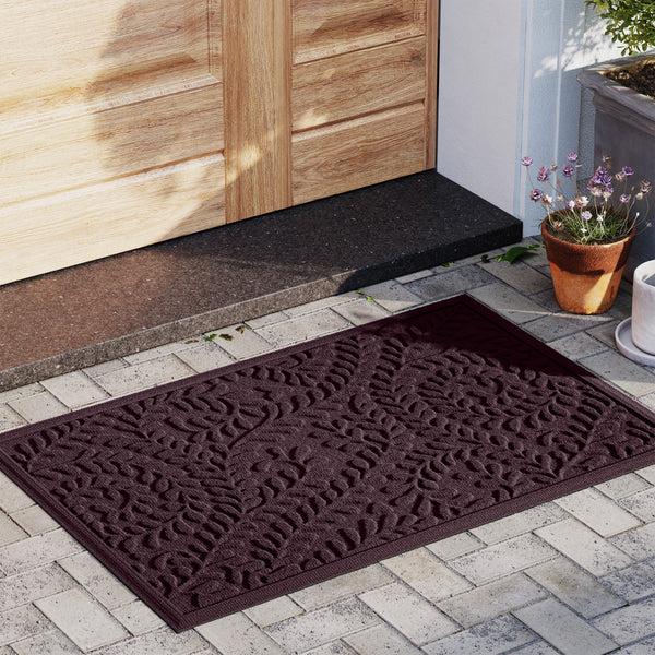 plow & hearth Waterhog Indoor/Outdoor Leaves Doormat 20" x 30"