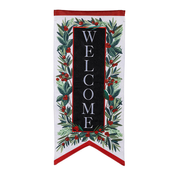 Plow & Hearth Welcome Foliage Pennant Everlasting Impressions