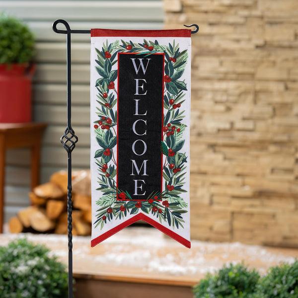 plow & hearth Welcome Foliage Pennant Everlasting Impressions