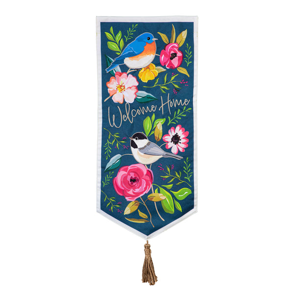 Plow & Hearth Welcome Home Songbirds Everlasting Impression Textile Décor