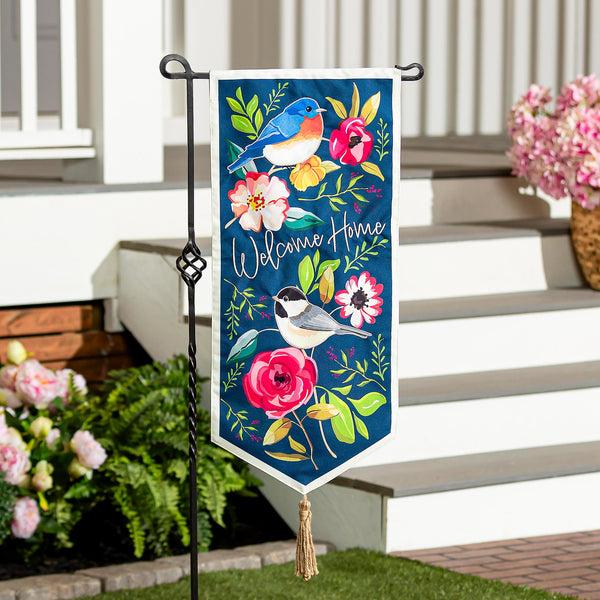 plow & hearth Welcome Home Songbirds Everlasting Impression Textile Décor