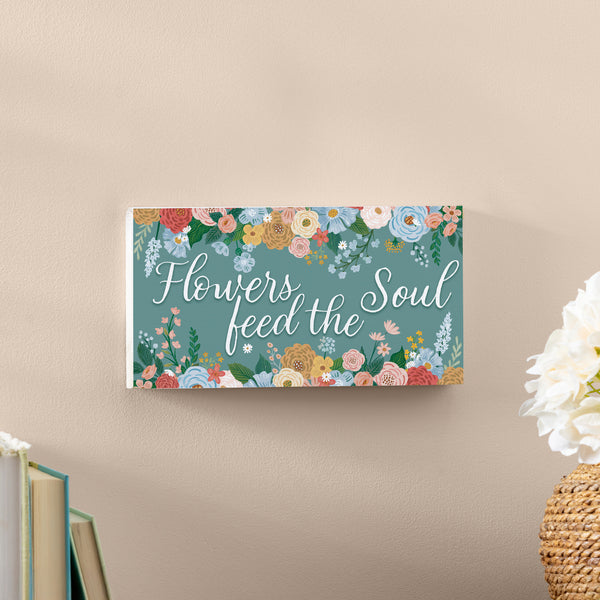 Plow & Hearth What She Shed Garden Decor Hanging Sign Floral Birds 11" L X 6" H