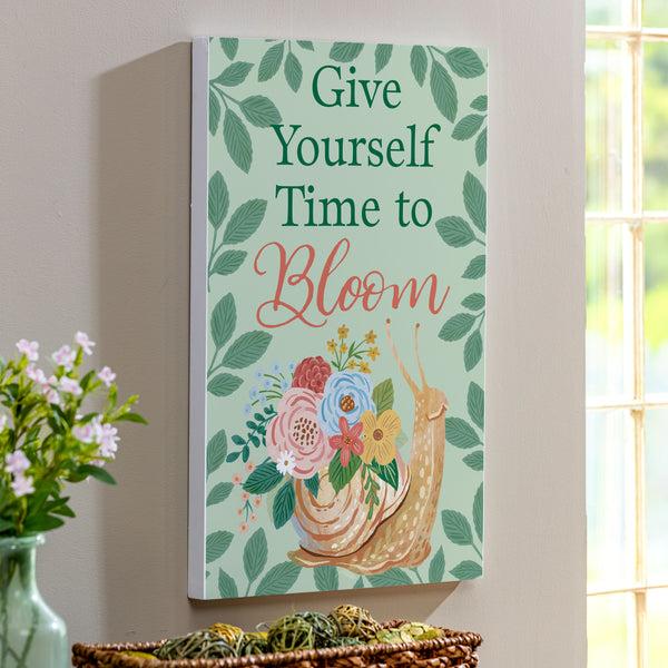 plow & hearth What She Shed Indoor Wall Decor Bloom 16" L x 24" H
