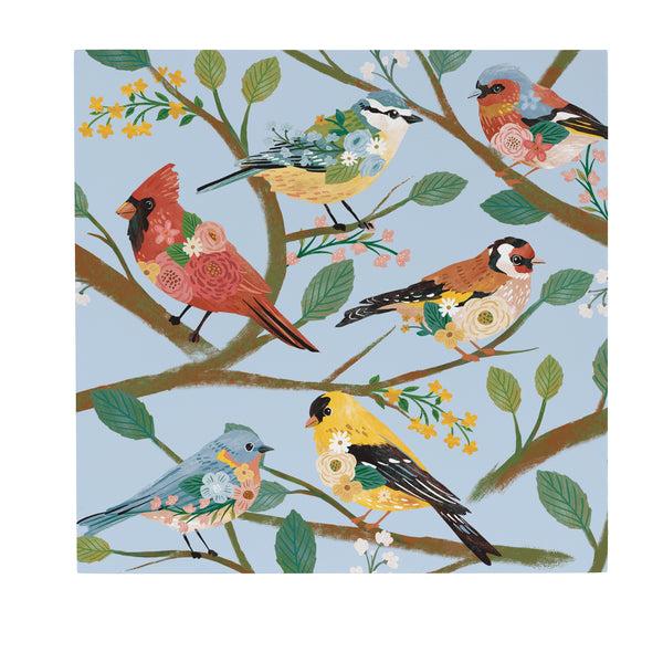 Plow & Hearth What She Shed Indoor Wall Decor Floral Birds 12" L X 12" H