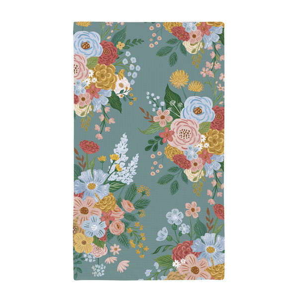 Plow & Hearth What She Shed Kitchen Towel Quick Dry Waffle Weave Double-Sided Birds 30"L X 18"W