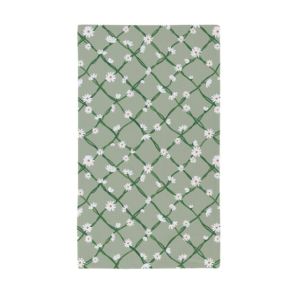 Plow & Hearth What She Shed Kitchen Towel Quick Dry Waffle Weave Double-Sided Home 30"L X 18"W